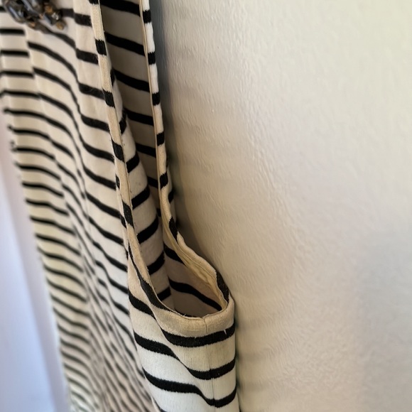 Striped sleeveless top with jewelled neckline - Picture 5 of 6